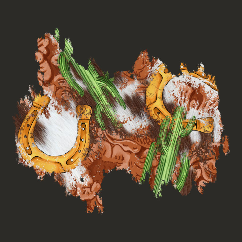 Horseshoe Cowhide Cactus Patch Heavy Core Tee by AdoDesignShop | Teevron