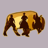 Bison Silhouette Cowboy Vintage Tee | Teevron