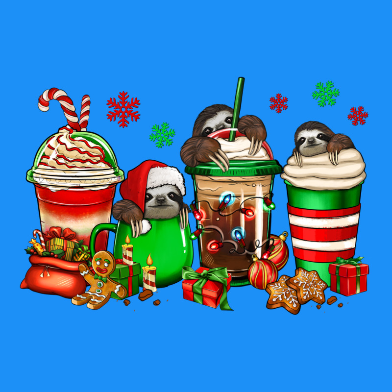 Christmas Sloth Coffee Cups Classic Tee by Jasminsmagicworld | Teevron