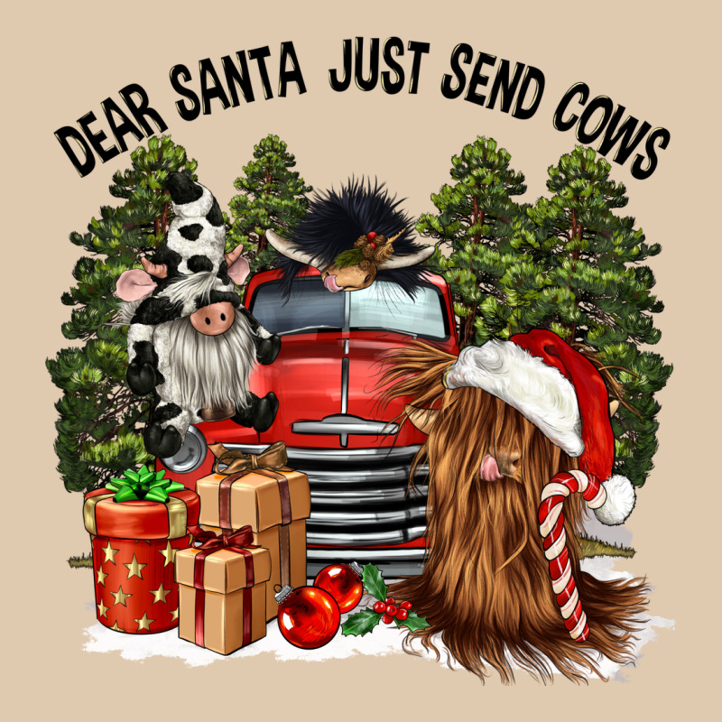 Dear Santa Just Send Cows Heavyweight Sweatshirt by CowGirlArtShop | Teevron