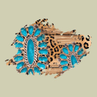 Gemstone Wood Leopard Patch Heavy Core Tee | Teevron