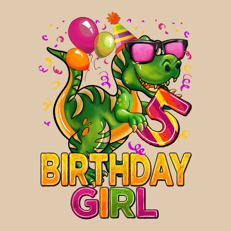 5 Rd Birthday Girl T Rex Pink Heavyweight Sweatshirt by CowGirlArtShop | Teevron
