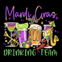 Mardi Gras Drinking Team Heavy Core Tee | Teevron
