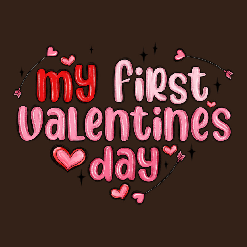 My First Valentines Day Heavy Core Tee by MaliasSmallBusiness | Teevron