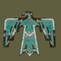 Cowhide Aztec Thunderbird Vintage Tee | Teevron