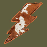 Cowhide Patterned Lightning Vintage Tee | Teevron
