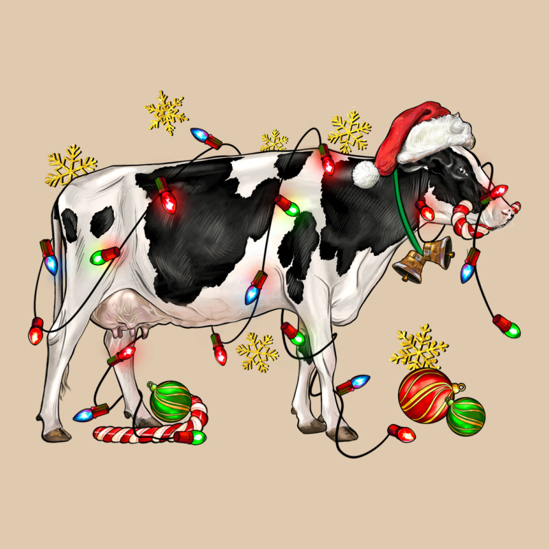 Christmas Holstein Cow Heavyweight Sweatshirt by CowGirlArtShop | Teevron