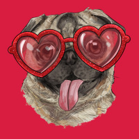 Pug With Love Glasses Premium Hoodie | Teevron