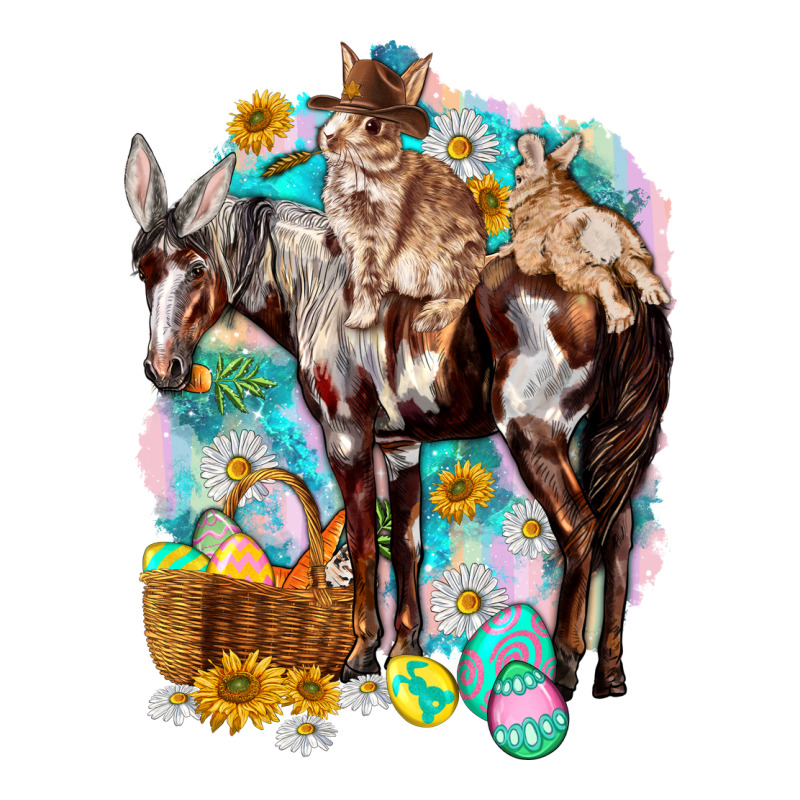 Happy Easter Day Rodeo Long Sleeve Tee by NancyCooperArtShop | Teevron