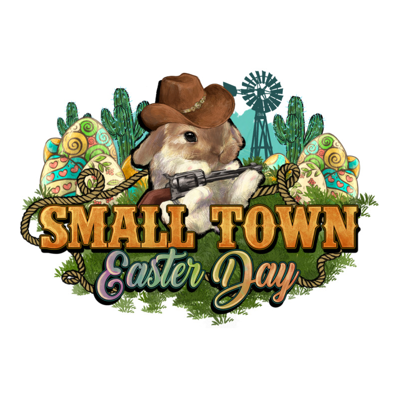 Small Town Easter Day Long Sleeve Tee by NancyCooperArtShop | Teevron