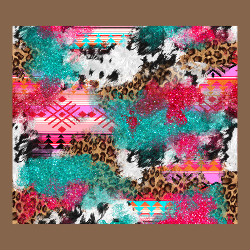 Leopard Cowhide Pink Turquoise Glitter Premium Tee by NancyCooperArtShop | Teevron