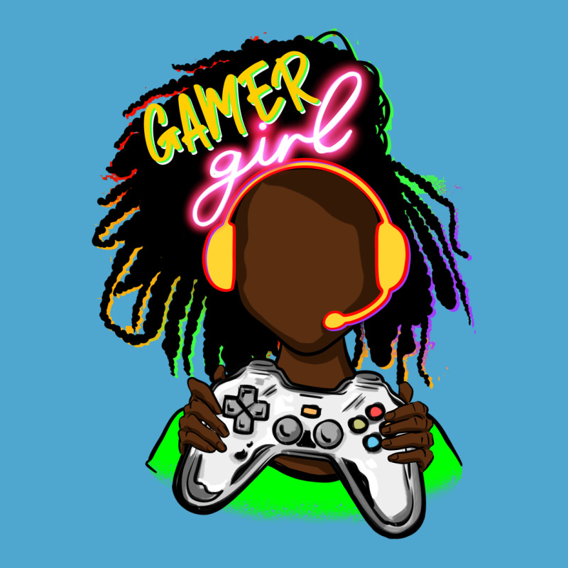 Black Gamer Girl Premium Hoodie by FaDigitalArtStudio | Teevron