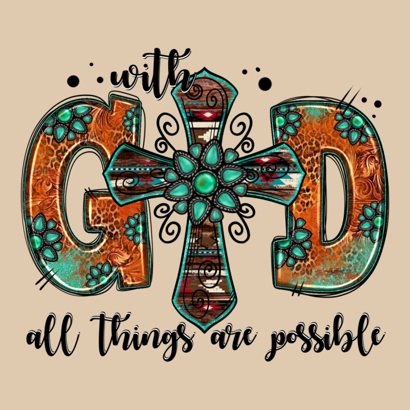With God All Things Are Possible Gemstone Cross Classic Tee by Jasminsmagicworld | Teevron