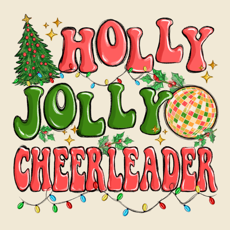 Holly Jolly Cheerleader Premium Tee by MaliasSmallBusiness | Teevron