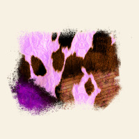 Purple Western Wood Cowhide Frame Vintage Tee | Teevron