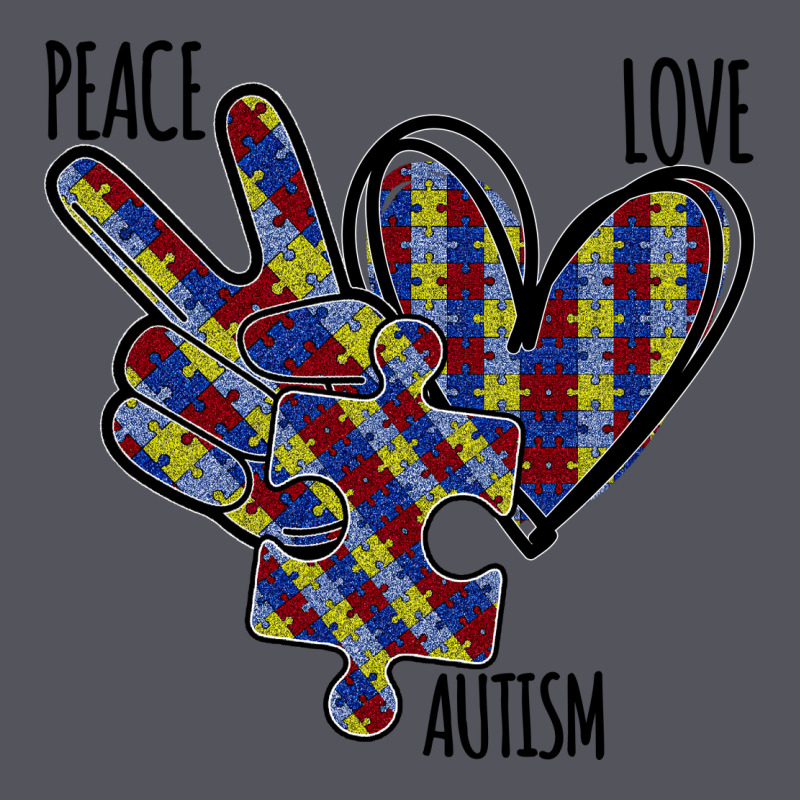 Peace Love Autism Vintage Hoodie by Bettercallsaul | Teevron