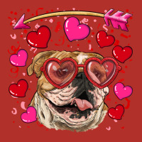 Valentine's Day  Brown English Bulldog Premium Hoodie | Teevron