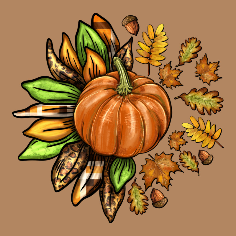 Fall Sunflower With Pumpkin Long Sleeve Tee by texasbilliewilder | Teevron