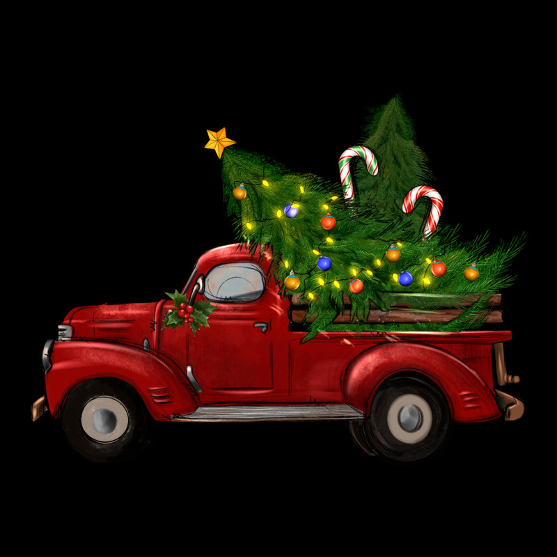 Christmas Trees With Truck Long Sleeve Tee by RanaPortraitStore | Teevron
