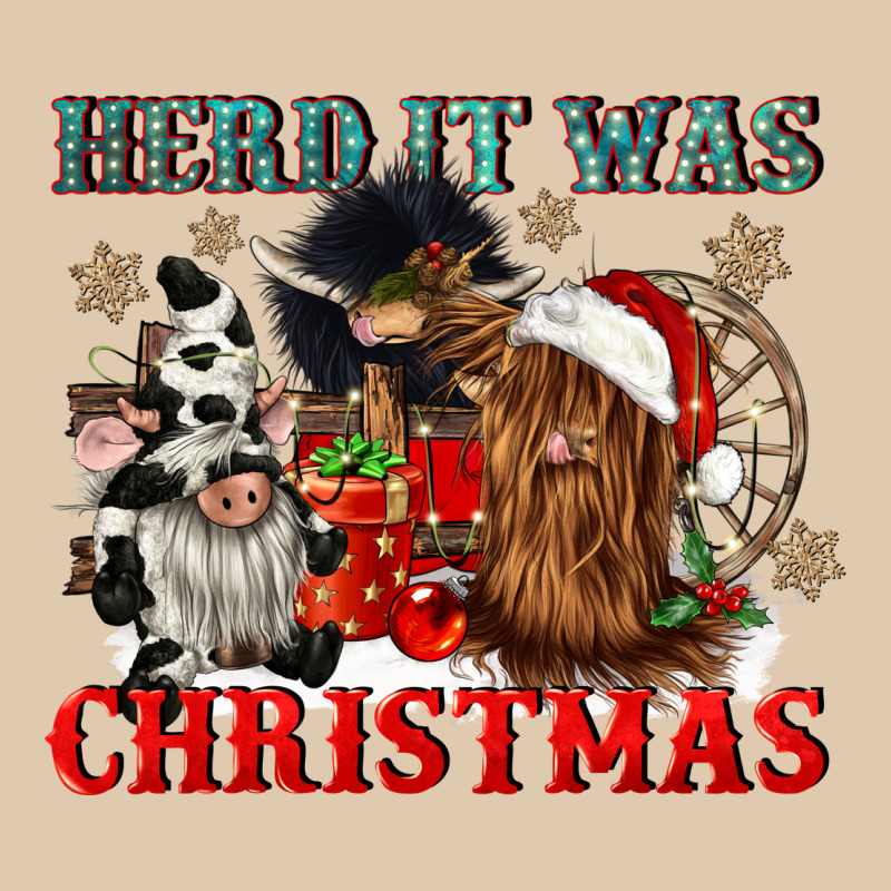 Herd It Was Christmas Heavyweight Sweatshirt by CowGirlArtShop | Teevron
