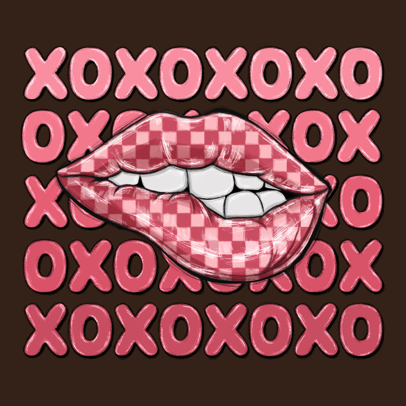 Xoxo Checker Lips Heavy Core Tee by MaliasSmallBusiness | Teevron