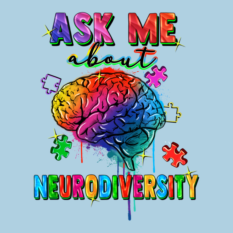 Ask Me About Neurodiversity Premium Hoodie by FaDigitalArtStudio | Teevron