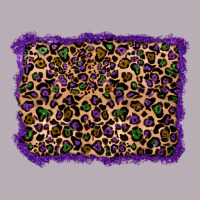 Mardi Gras Leopard Background Vintage Tee | Teevron
