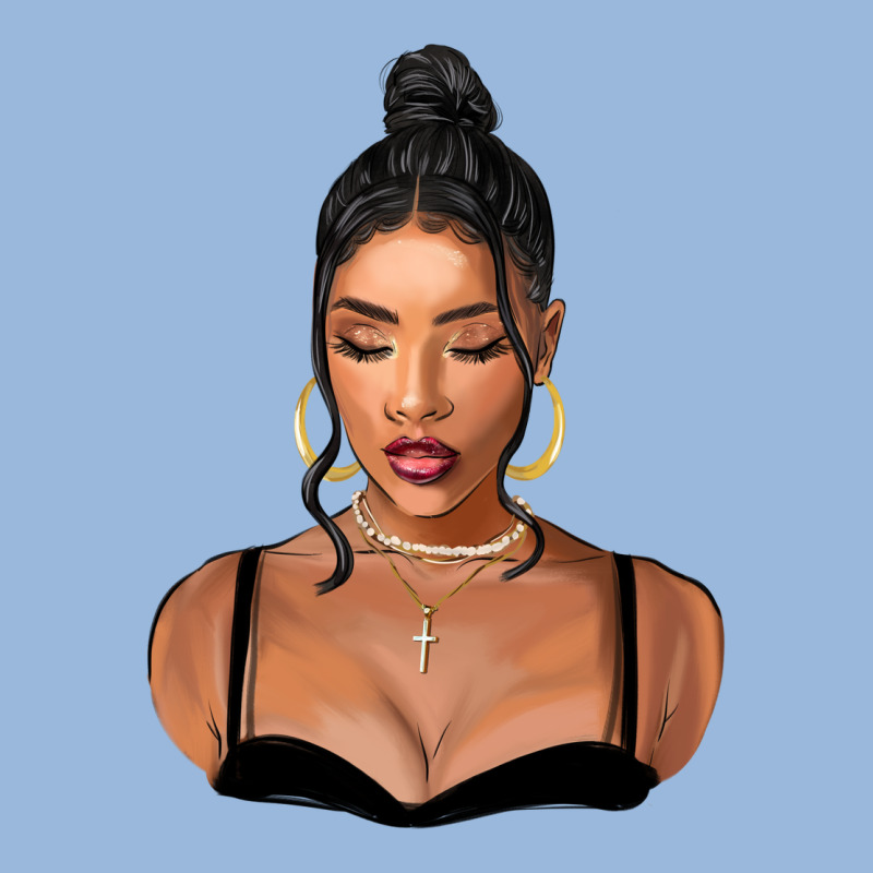 Black Woman Premium Hoodie by FaDigitalArtStudio | Teevron