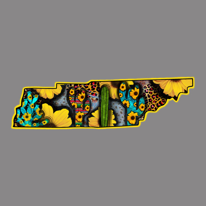 Western Tenessee Map Sunflower Pattern Vintage Tee by Bettercallsaul | Teevron