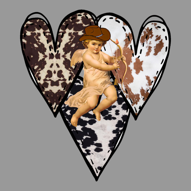 Country Cupid Valentine Cowhide Heart Vintage Hoodie by Bettercallsaul | Teevron