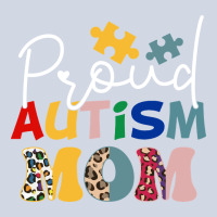 Proud Autism Mom Leopard Pattern Design Autism Awa Premium Sweatshirt | Teevron
