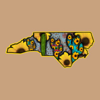 Western North Carolina Map Sunflower Vintage Tee | Teevron