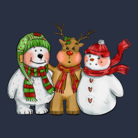 Christmas Polar Bear Reindeer And Snowman Heavyweight Sweatshirt | Teevron