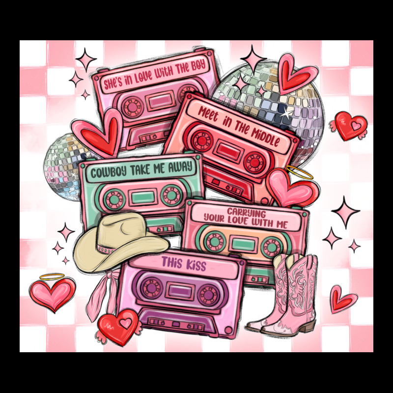 Valentine's Day Cassette Tapes Heavy Core Tee by MaliasSmallBusiness | Teevron