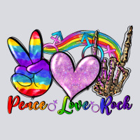 Peace Love Rock Zipper Hoodie | Teevron
