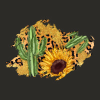 Cactus Leopard Sunflower Glitter  Patch Heavy Core Tee | Teevron