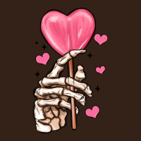 Skeleton Hand With Sugar Valentines Day Heavy Core Tee | Teevron