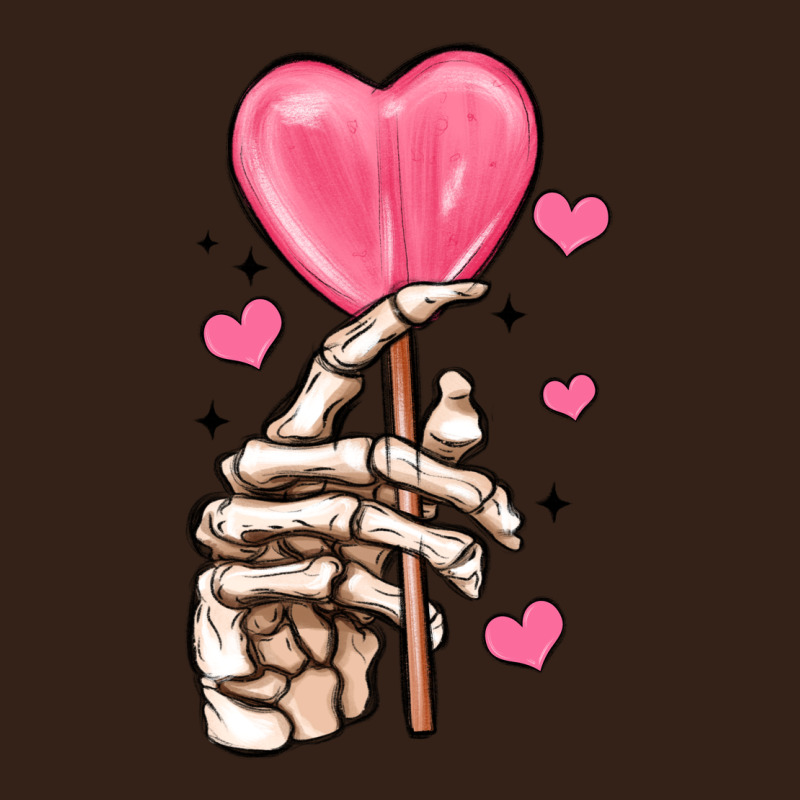 Skeleton Hand With Sugar Valentines Day Heavy Core Tee by MaliasSmallBusiness | Teevron