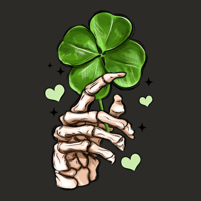 Skeleton Hand With Shamrock St Patrick S Day Heavy Core Tee by MaliasSmallBusiness | Teevron