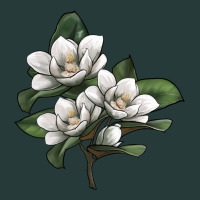 Magnolia Flower Illustration Premium Sweatshirt | Teevron