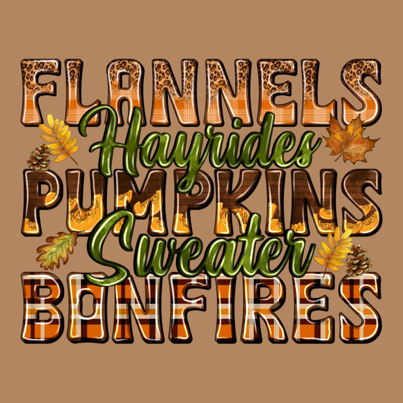 Flannels Hayrides Pumpkins Long Sleeve Tee by texasbilliewilder | Teevron