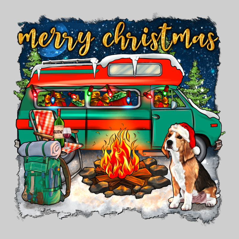 Merry Christmas With Camper Van Premium Tee by NancyCooperArtShop | Teevron
