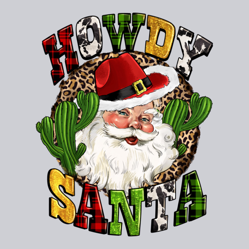 Howdy Santa Western Cactus Christmas Heavyweight Sweatshirt by CowGirlArtShop | Teevron