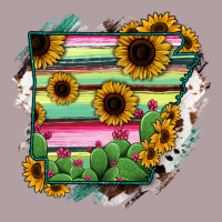 Arkansas Map Sunflower Cactus Serape Vintage Hoodie | Teevron