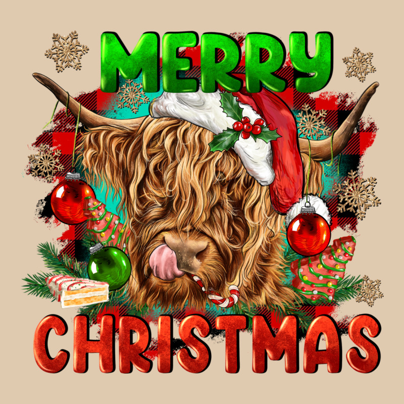Merry Christmas Cow Heavyweight Sweatshirt by CowGirlArtShop | Teevron