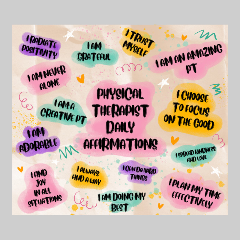 Physical Therapist Daily Affirmations Premium Tee by MaliasSmallBusiness | Teevron