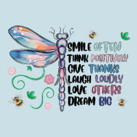 Dragonfly Smile Tink Give Laugh Love Dream Ladies Tee | Teevron