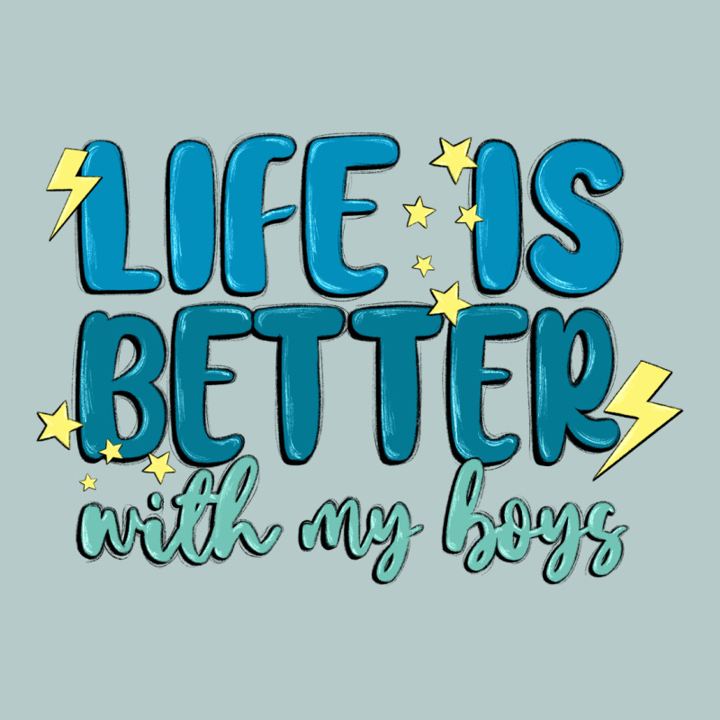 Life Is Better With My Boys Heavy Core Tee by MaliasSmallBusiness | Teevron