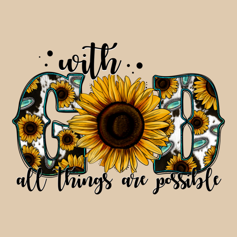 With God All Things Are Possible Sunflower Classic Tee by Jasminsmagicworld | Teevron
