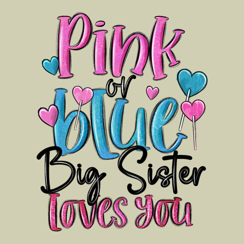 Pink Or Blue Big Sister Loves You Heavy Core Tee by MaliasSmallBusiness | Teevron